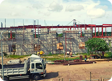 On-going construction in Maguyam, Silang, Cavite